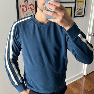 SANDRO STRIPPED CREWNECK